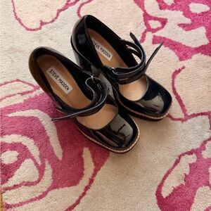 Steve Madden Black platform Mary Jane Shoes